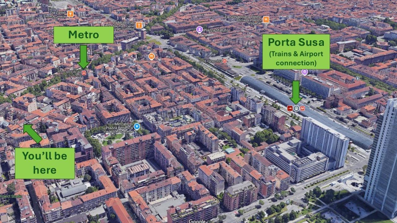 Bell'Appartamento In Cit Turin, Interamente Ristrutturato Buitenkant foto